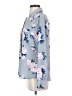 Candie's 100% Polyester Floral Blue Long Sleeve Blouse Size S - photo 5