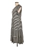 Max Studio Stripes Black Casual Dress Size L - photo 5