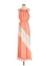 Maurices 100% Polyester Color Block Orange Casual Dress Size M - photo 1