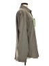 Haggar Houndstooth Gray Long Sleeve Blouse Size M - photo 4