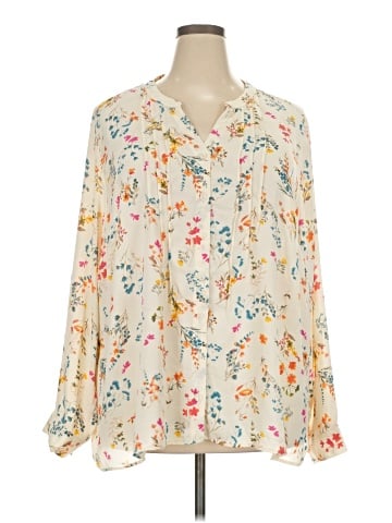 Joan Rivers Long Sleeve Blouse (view 1)