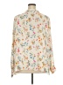 Joan Rivers 100% Polyester Floral Ivory Long Sleeve Blouse Size 3X - photo 2