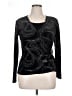 Notations Black Long Sleeve Top Size XL - photo 1