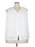 Vince Camuto 100% Polyester White Sleeveless Blouse Size 3X - photo 1