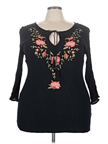 Mileage 3/4 Sleeve Blouse (view 1)