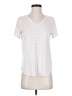 Green Envelope Stripes White Short Sleeve T-Shirt Size S - photo 1