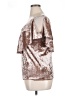 Cable & Gauge Metallic Brown Pink Short Sleeve Top Size XL - photo 5