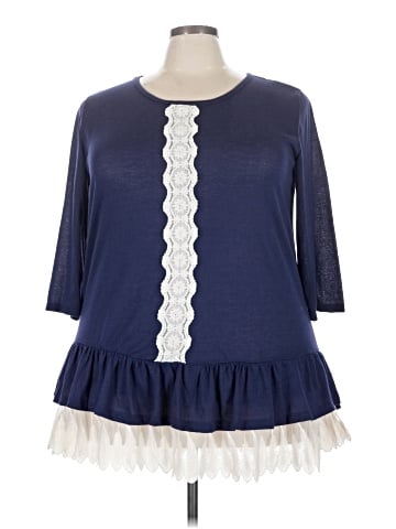 Forgotten Grace 3/4 Sleeve Top (view 1)