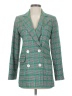 Topshop Plaid Green Blazer Size 4 - photo 1