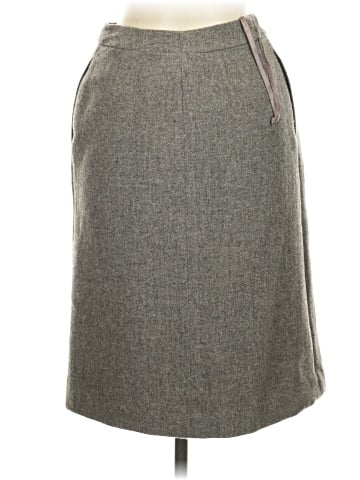 Linda Allard Ellen Tracy Wool Skirt (view 2)