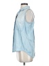 Cloth & Stone 100% Lyocell Blue Sleeveless Button-Down Shirt Size S - photo 5