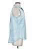 Cloth & Stone 100% Lyocell Blue Sleeveless Button-Down Shirt Size S - photo 4