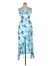 Amanda Uprichard Floral Blue Cocktail Dress Size XL - photo 1