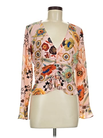 Topshop Long Sleeve Blouse (view 1)