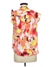 DKNY 100% Polyester Orange Sleeveless Blouse Size M - photo 2