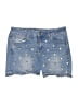 Refuge Stars Blue Denim Shorts Size 10 - photo 1