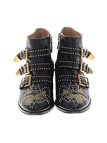 Chloé Susanna Leather Studded Booties (view 2)