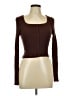 Willow & Wind Brown Long Sleeve Top Size L - photo 1