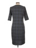 Tacera Plaid Gray Casual Dress Size L - photo 2