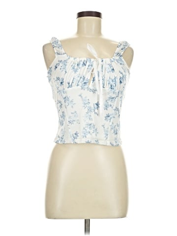 Pink Rose Sleeveless Blouse (view 1)