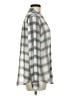 Foxcroft 100% Polyester Plaid Silver Long Sleeve Blouse Size 6 - photo 4