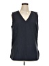 Ann Taylor Factory Blue Gray Sleeveless Blouse Size 16 - photo 1