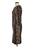 Yelete Animal Print Brown Cocktail Dress Size L - photo 5