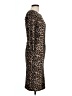 Yelete Animal Print Brown Cocktail Dress Size L - photo 4