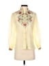 Assorted Brands 100% Polyester Ivory Long Sleeve Blouse Size S - photo 1