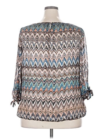 Roz & Ali 3/4 Sleeve Blouse (view 2)