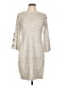 Studio One Tweed Gray Casual Dress Size L - photo 1