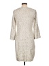 Studio One Tweed Gray Casual Dress Size L - photo 2