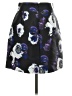 J.Crew 100% Polyester Graphic Purple Casual Skirt Size 2 - photo 2