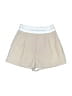 Alexander Wang 100% Wool Color Block Ivory Tan Athletic Shorts Size 0 - photo 1