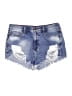 Forever 21 Blue Denim Shorts Size L - photo 1
