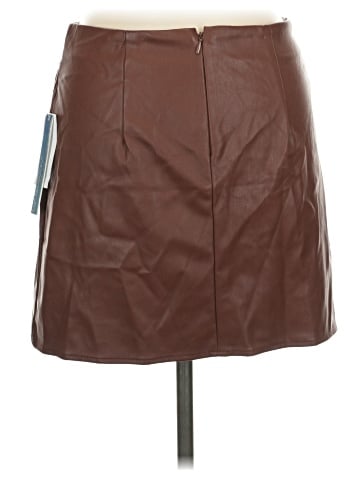 Tinseltown Faux Leather Skirt (view 2)