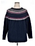 Croft & Barrow Chevron-herringbone Blue Pullover Sweater Size 1X - photo 1