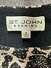 St. John Collection Animal Print Black Blazer Size 8 - photo 6