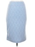 Renee C. Chevron-herringbone Blue Casual Skirt Size XS - photo 2