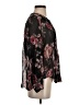Joie 100% Silk Black Long Sleeve Silk Top Size S - photo 4