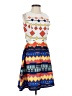 Zara Argyle Blue Casual Dress Size XS (estimated) - photo 1