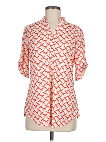 Perseption Concept 3/4 Sleeve Button-Down Shirt (view 1)
