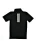 Adidas 100% Polyester Black Short Sleeve Polo Size 10 - 12 - photo 2