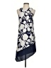 Club Monaco 100% Polyester Graphic Blue Cocktail Dress Size 00 - photo 1