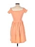 Roxy Solid Orange Casual Dress Size S - photo 2