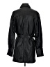 Zara 100% Polyester Black Trenchcoat Size S - photo 2