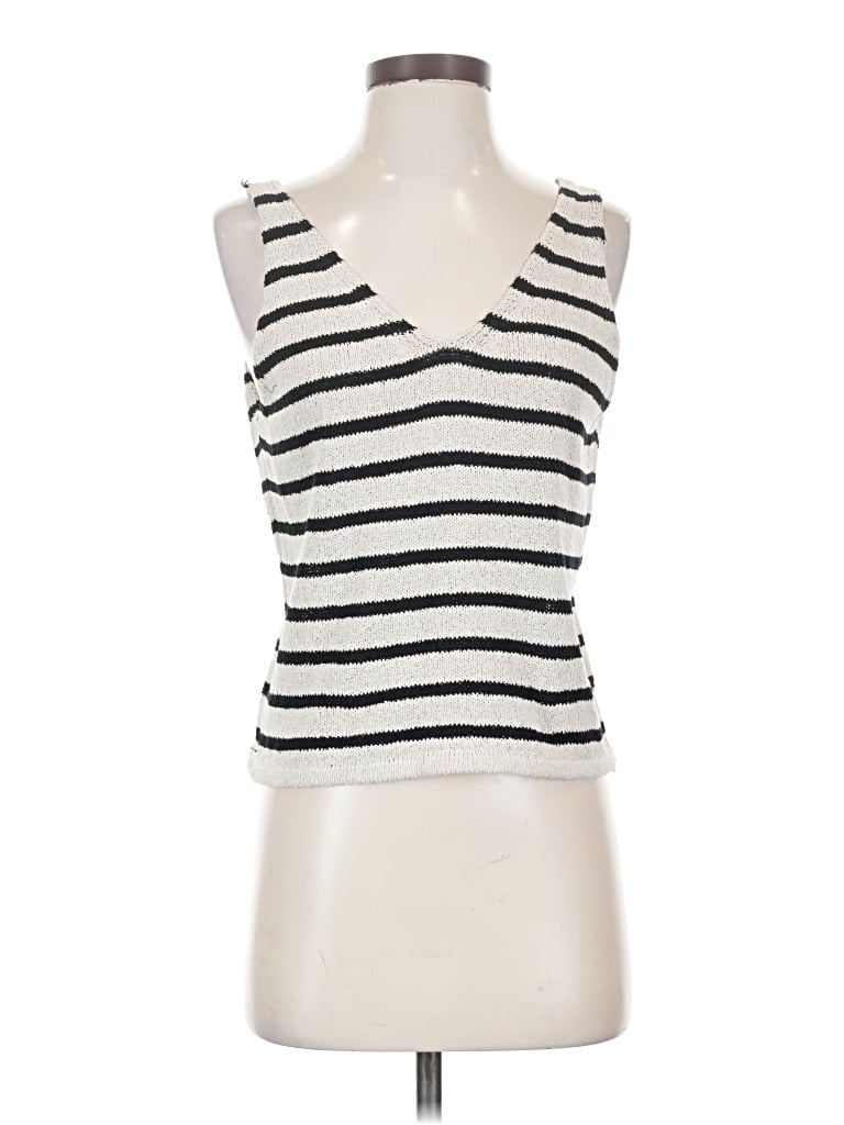 Pre-owned Primark Sleeveless Top Silver V-neck Tops