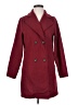 Shein 100% Polyester Burgundy Coat Size S - photo 1