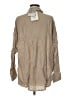 Stradivarius Tan Long Sleeve Button-Down Shirt Size M - photo 2