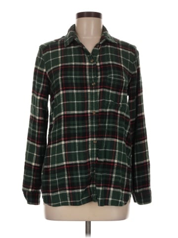 American Eagle Outfitters Long Sleeve Button-Down Shirt (view 1)